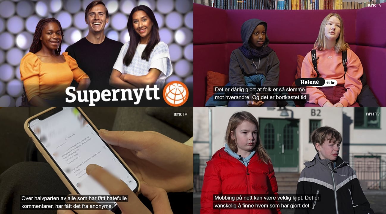 Supernytt laget en reportasje om netthat og hvordan barn opplever det 28. februar 2022
