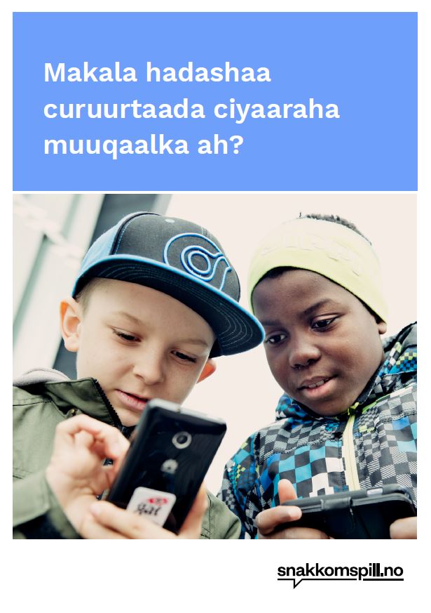 Somali dataspillråd til foreldre